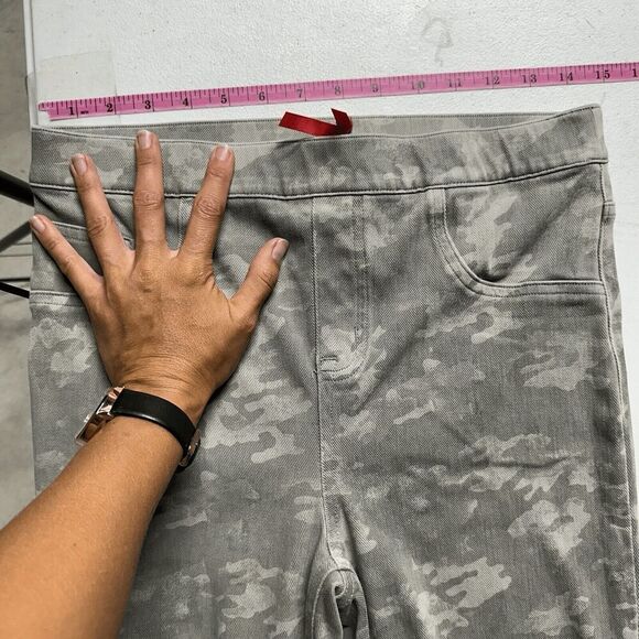 Spanx Women's Shaping Jeggings L Grey Camo High Rise Slimming Stretch Comfort - Picture 13 of 15